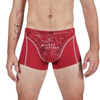 EIN SCHÖNER FLECK ERDE Mens Boxer Shorts - Print, Organic Cotton Wilder Kaiser (Chimney red) L (Large)