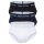 Marc O Polo mens briefs, 3-pack - Brief, Underwear, Organic Cotton Stretch, solid colour Black/Navy/White M (Medium)