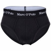Marc O Polo mens briefs, 3-pack - Brief, Underwear, Organic Cotton Stretch, solid colour Black/Navy/White XL (X-Large)