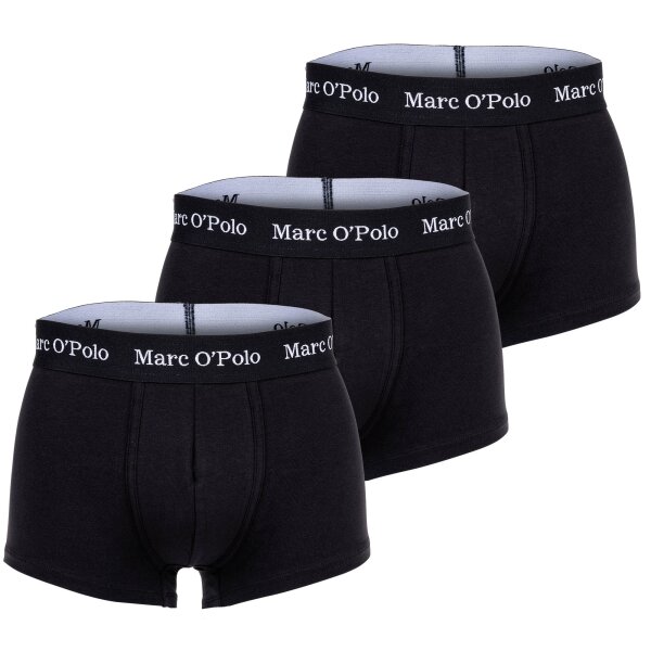 Marc O Polo Herren Boxer Shorts, 3er Pack - Trunks, Organic Cotton, Stretch Schwarz M