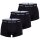 Marc O Polo mens boxer shorts, 3-pack - Trunks, organic cotton, stretch Black M (Medium)