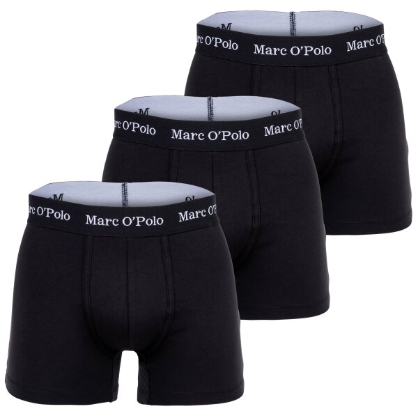 Marc O Polo mens boxer shorts, 3-pack - Boxer,Organic Cotton Stretch Black L (Large)