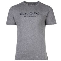 Marc O Polo mens pyjamas - 2-piece pyjama set, short, round neck, organic cotton Grey/Dark Blue 2XL (2X-Large)