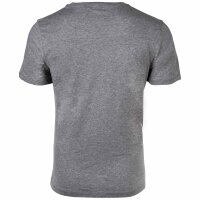 Marc O Polo mens pyjamas - 2-piece pyjama set, short, round neck, organic cotton Grey/Dark Blue 2XL (2X-Large)