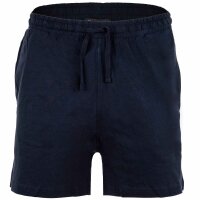 Marc O Polo mens pyjamas - 2-piece pyjama set, short, round neck, organic cotton Grey/Dark Blue 2XL (2X-Large)