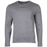 Marc O Polo mens pyjamas - 2-piece set, long, round neck, organic cotton Grey/Dark Blue M (Medium)