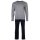 Marc O Polo Herren Schlafanzug - 2-tlg. Set, lang, Rundhalsausschnitt, Organic Cotton Grau/Dunkelblau M