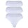 Marc O Polo ladies thongs, 3-pack - Logo waistband, Organic Cotton Stretch, Basic White XS (X-Small)