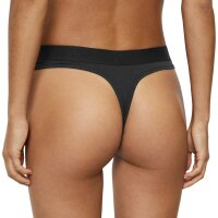 Marc O Polo ladies thongs, 3-pack - Logo waistband, Organic Cotton Stretch, Basic Black XS (X-Small)
