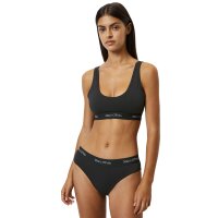 Marc O Polo Damen Slips, 3er Pack - Brief, Logobund, Organic Cotton Stretch Schwarz XL