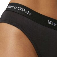 Marc O Polo ladies briefs, 3-pack - Brief, logo waistband, organic cotton stretch Black XL (X-Large)