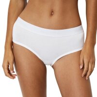 Marc O Polo Damen Panties, 3er Pack - Logobund, Organic Cotton Stretch, Basic Weiß S