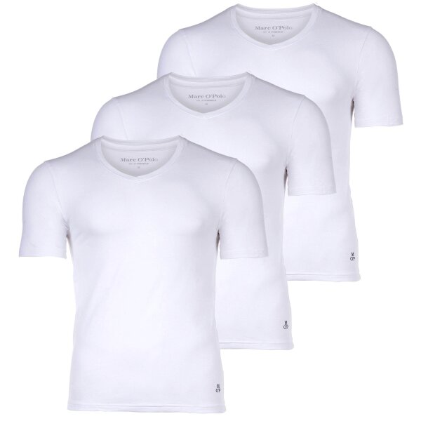 Marc O Polo Herren T-Shirt, 3er Pack - Shirt, V-Neck, Organic Cotton Stretch