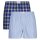 GANT mens woven boxer shorts, 2-pack - Woven Boxer, cotton, check pattern