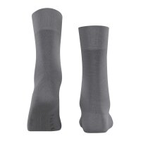 FALKE Damen Socken Multipack - Sensitive New York, Bündchen, Logo, einfarbig, lang Hellgrau 35-38 2er Pack (2x1P)