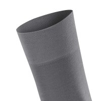 FALKE Damen Socken Multipack - Sensitive New York, Bündchen, Logo, einfarbig, lang Hellgrau 35-38 2er Pack (2x1P)