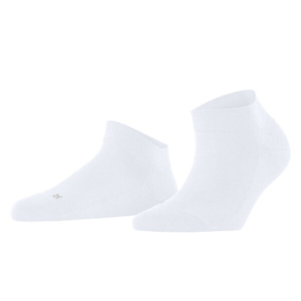 FALKE Ladies Sneaker Socks - Sensitive London, Cotton, Cuffs, Logo, unicolored, short