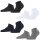 FALKE Ladies Sneaker Socks - Sensitive London, Cotton, Cuffs, Logo, unicolored, short