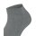 FALKE Ladies Sneaker Socks - Sensitive London, Cotton, Cuffs, Logo, unicolored, short Gray 35-38