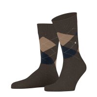 Burlington Herren Socken - Dundee, Rautenmuster, Kurzsocken, Wolle, One Size