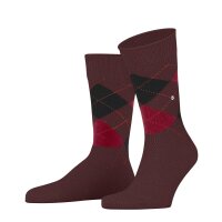 Burlington Herren Socken - Dundee, Rautenmuster, Kurzsocken, Wolle, One Size