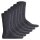 GANT Men Socks, 3-Pack - Soft Cotton Socks, Stockings, plain 43-45-Gey