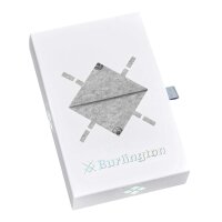 Burlington Mens Socks, 2 Pack - Basic Gift Box - Plain 2 Pack, Cotton, One Size Light grey 40-46