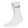 adidas unisex socks, 6-pack - Linear Crew Cushioned, logo, padded, solid color Black/Grey/White 43-45