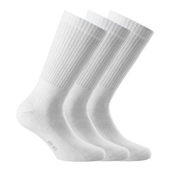 Rohner Unisex Sport Socken, 3er Pack - Basic Sport, einfarbig
