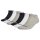 adidas Unisex Sneaker Socks, 3-Pack - Thin Linear Low-Cut, Rhin Socks, Logo, Solid Color