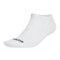 adidas Unisex Sneakersocken, 6er Pack - Thin Linear Low-Cut, dünne Socken, Logo, einfarbig Weiß-37-39