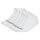 adidas Unisex Sneakersocken, 6er Pack - Thin Linear Low-Cut, dünne Socken, Logo, einfarbig Weiß-37-39