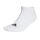 adidas Unisex Sneaker Socks, 6-pack - Cushioned Low-Cut, Logo, Padded, Solid Color White 40-42