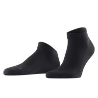 FALKE Mens Sneaker Socks - Sensitive London, Socks, Cotton, Logo, solid color Black 39-42