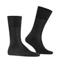 FALKE Herren Socken Multipack - Tiago, Strümpfe, Baumwolle, Logo, lang, einfarbig Dunkelgrau 43-44 2er Pack (2x1P)