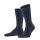 FALKE Herren Socken Multipack - Tiago, Strümpfe, Baumwolle, Logo, lang, einfarbig Blau 45-46 2er Pack (2x1P)