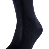 FALKE Mens Socks - Tiago, Socks, Cotton, Logo, long, solid color Dark blue 43-44