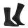 FALKE Mens Socks - Tiago, Socks, Cotton, Logo, long, solid color Black 43-44