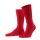 FALKE Mens Socks - Tiago, Socks, Cotton, Logo, long, solid color Red 43-44