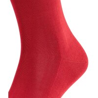FALKE Mens Socks - Tiago, Socks, Cotton, Logo, long, solid color Red 45-46