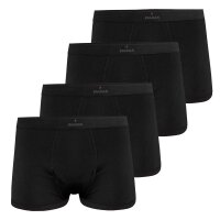 RAGMAN Mens Boxer Shorts, 2-Pack - Underwear, Underpants, Cotton Blend, Logo, solid color Black S (Small)