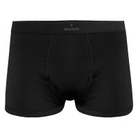 RAGMAN Mens Boxer Shorts, 2-Pack - Underwear, Underpants, Cotton Blend, Logo, solid color Black S (Small)