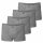 RAGMAN Herren Boxershorts, 4er Pack - Unterwäsche, Unterhose, Baumwollmischung, Logo, einfarbig Grau S