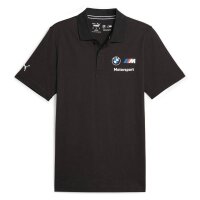 PUMA mens polo shirt - motorsport, BMW MMS ESS POLO, cotton, short, unicoloured Black S (Small)