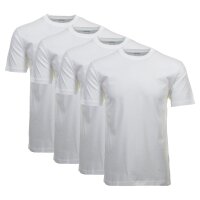 RAGMAN Mens T-Shirt 2-pack - 1/2 sleeve, undershirt, round neck White S (Small)