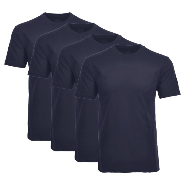 RAGMAN Mens T-Shirt 2-pack - 1/2 sleeve, undershirt, round neck Dark blue XL (X-Large)