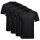 RAGMAN Mens T-Shirt 2-pack - 1/2 sleeve, undershirt, V-Neck Black S (Small)