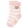 Steiff Kinder Unisex Socken, 4er Pack - Bio-Baumwolle, Teddy-Motiv, uni/gestreift Rosa 23-26