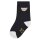 Steiff Kinder Unisex Socken, 4er Pack - Bio-Baumwolle, Teddy-Motiv, uni/gestreift Blau 19-22