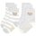 Steiff Kinder Unisex Socken, 4er Pack - Bio-Baumwolle, Teddy-Motiv, uni/gestreift Grau 23-26